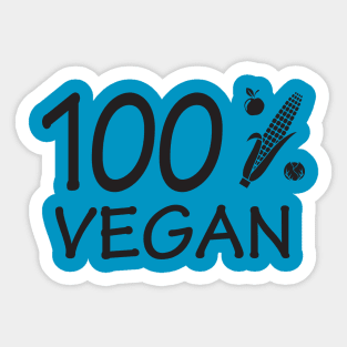 100 percent Vegan Sticker